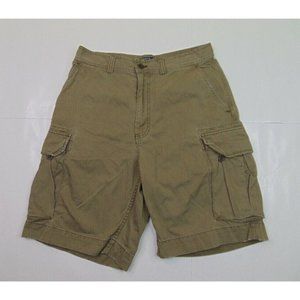 Polo Ralph Lauren Mens 32 Cargo Shorts Pockets Thick Cotton Classic Chino Brown